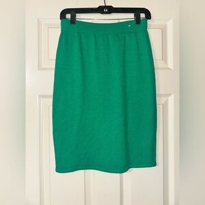 Elegant Green Knit Skirt